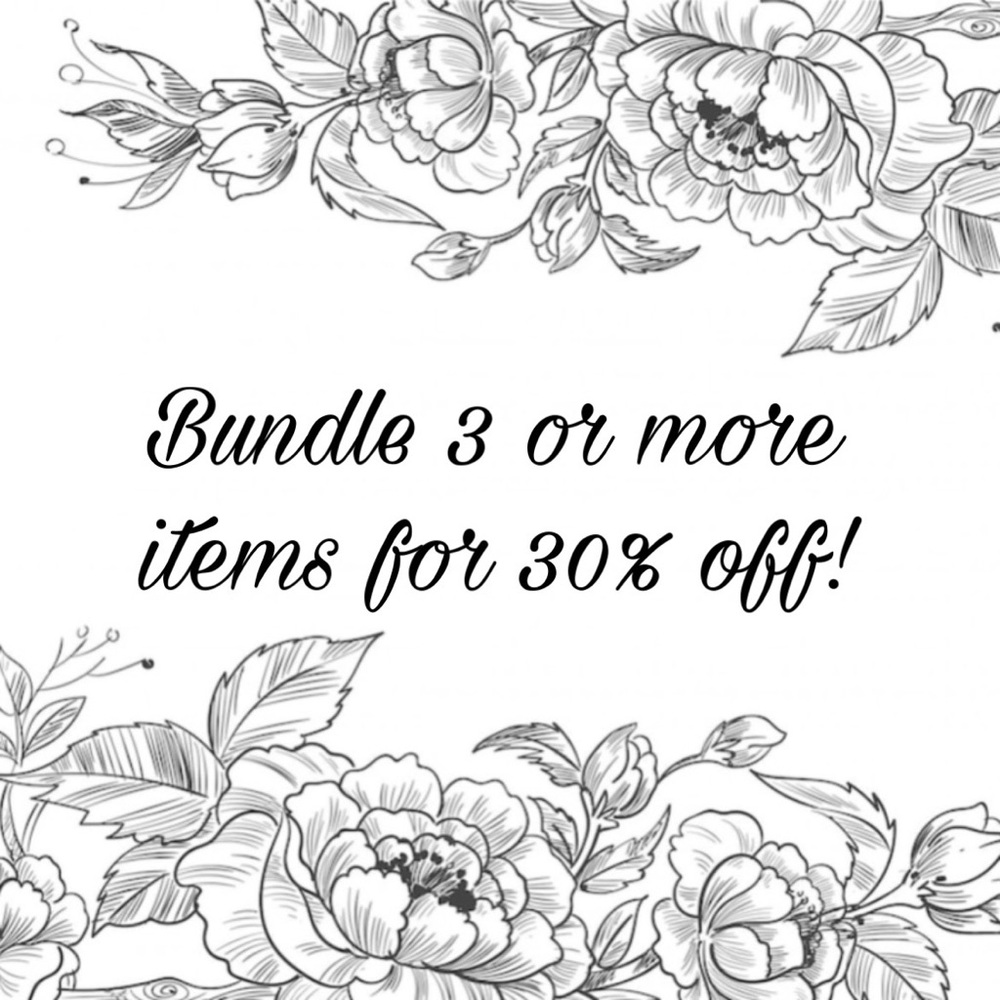 Hi! My seller discount is bundle 3 or more and get an automatic 30% off!